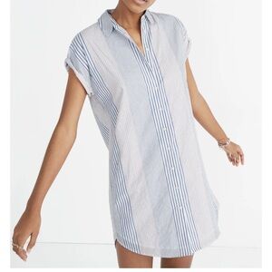 Madewell Central Shirtdress in Rawley Stripe